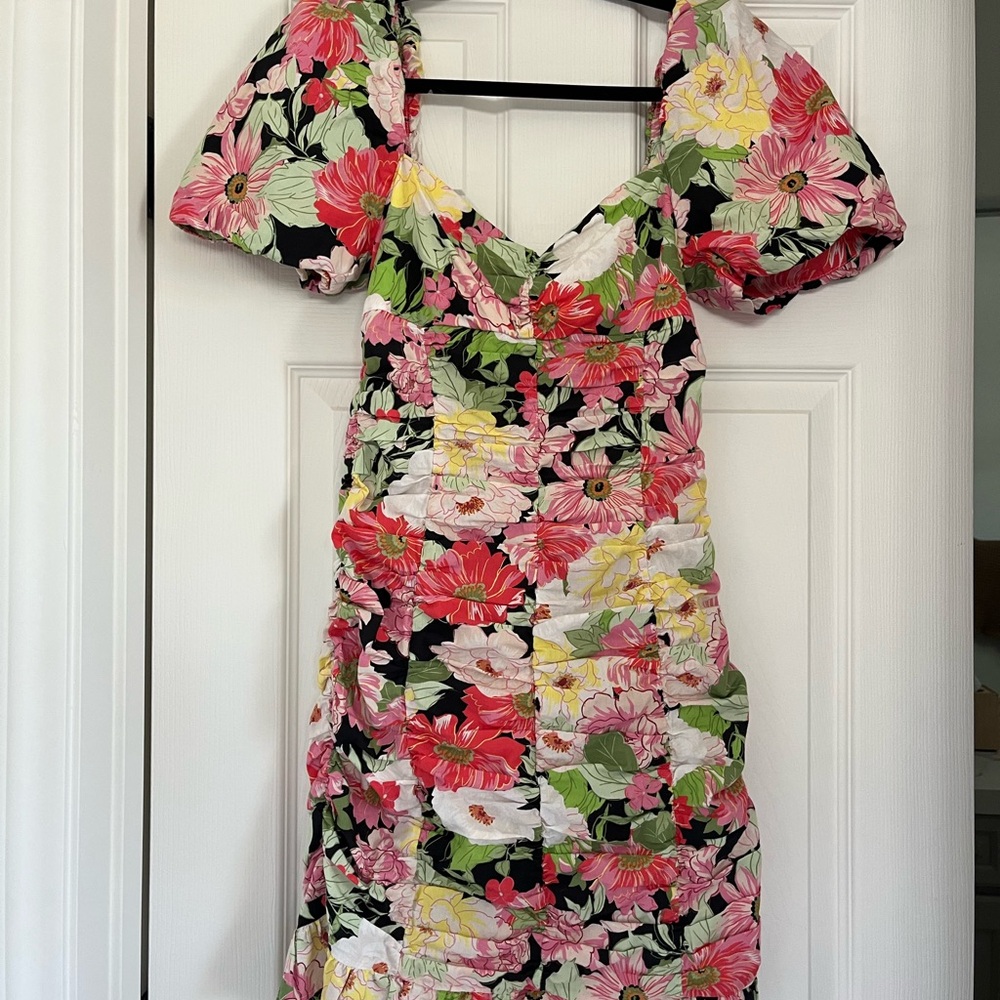 Zara Multicolor Floral Mini Dress